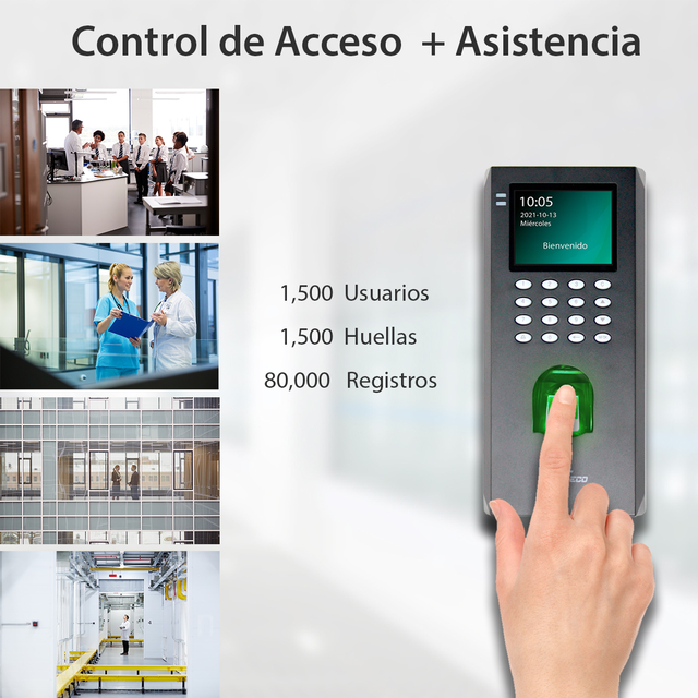 Control de Acceso y Asistencia Biométrico LF20 ZKTeco - Imagen 2