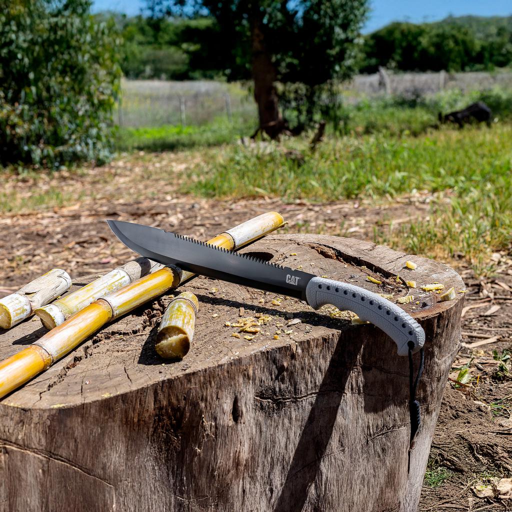 Machete de 53cm y Cuchillo Plegable Acero Inoxidable Caterpillar - Imagen 6