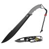 Machete de 53cm y Cuchillo Plegable Acero Inoxidable Caterpillar