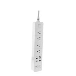 Regleta Inteligente Wi-Fi con 4x4 tomas y puertos USB Nexxt