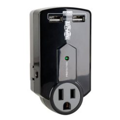 Supresor de Sobretensiones 540 Joules Travel Surge Cargador USB de 2.1A Tripp Lite