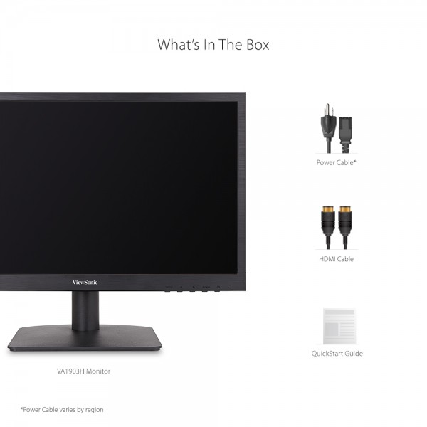 Monitor 19" Resolución 1366 x 768 VA1903h ViewSonic - Imagen 4