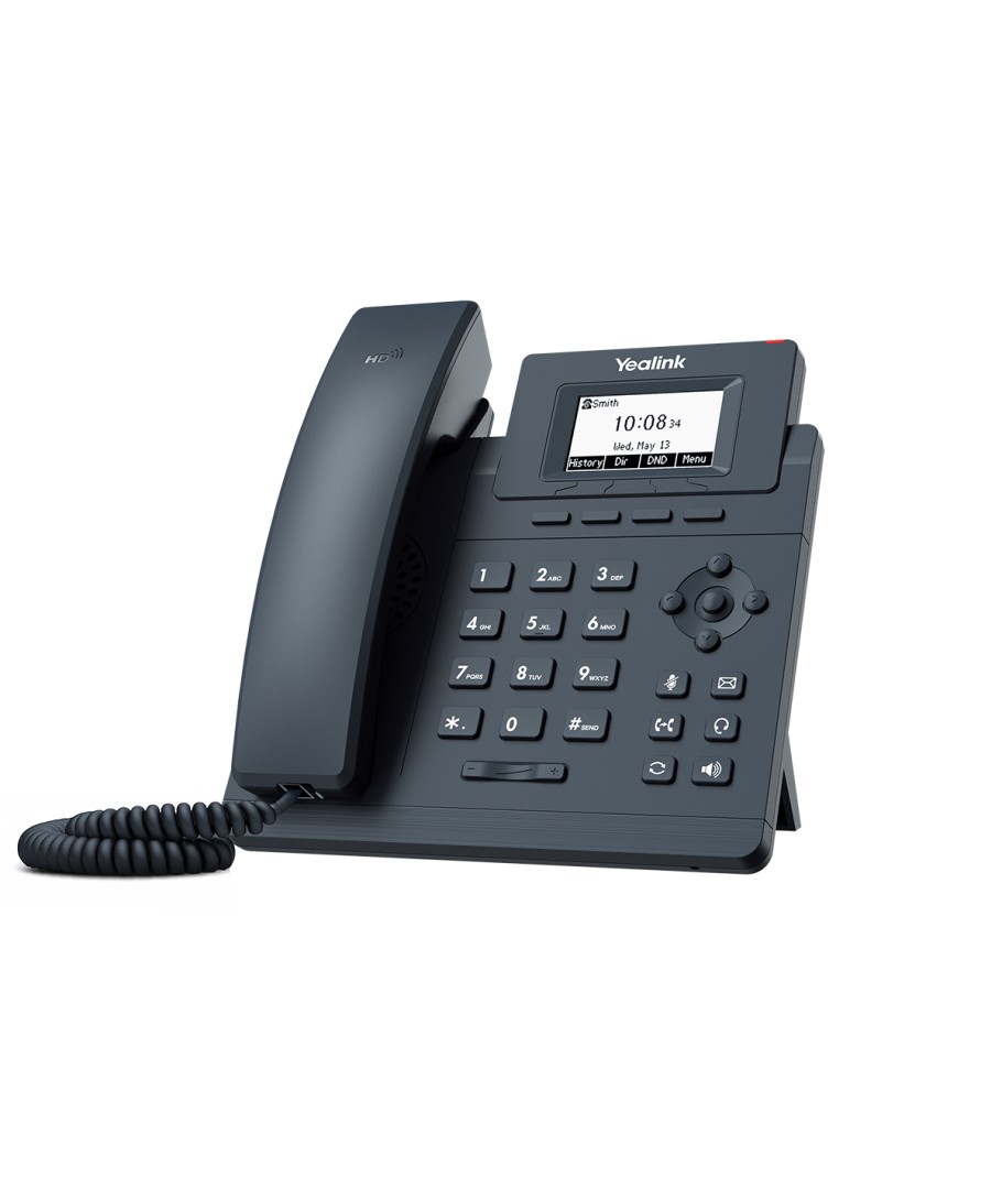 Teléfono IP de escritorio básico de 1 cuenta PoE T30P Yealink