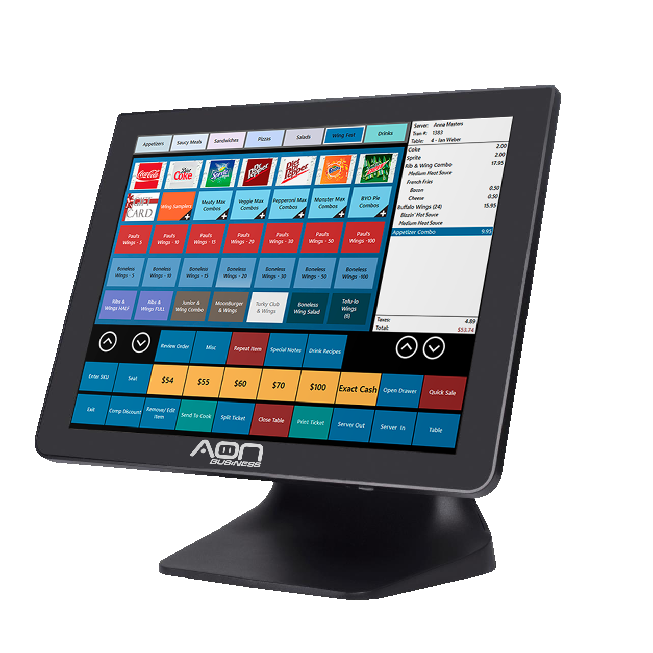 Sistema POS PC All-In-One Core i5 8GB RAM 128GB SSD Win 10 Pro AIO ALLMAX 600W AON