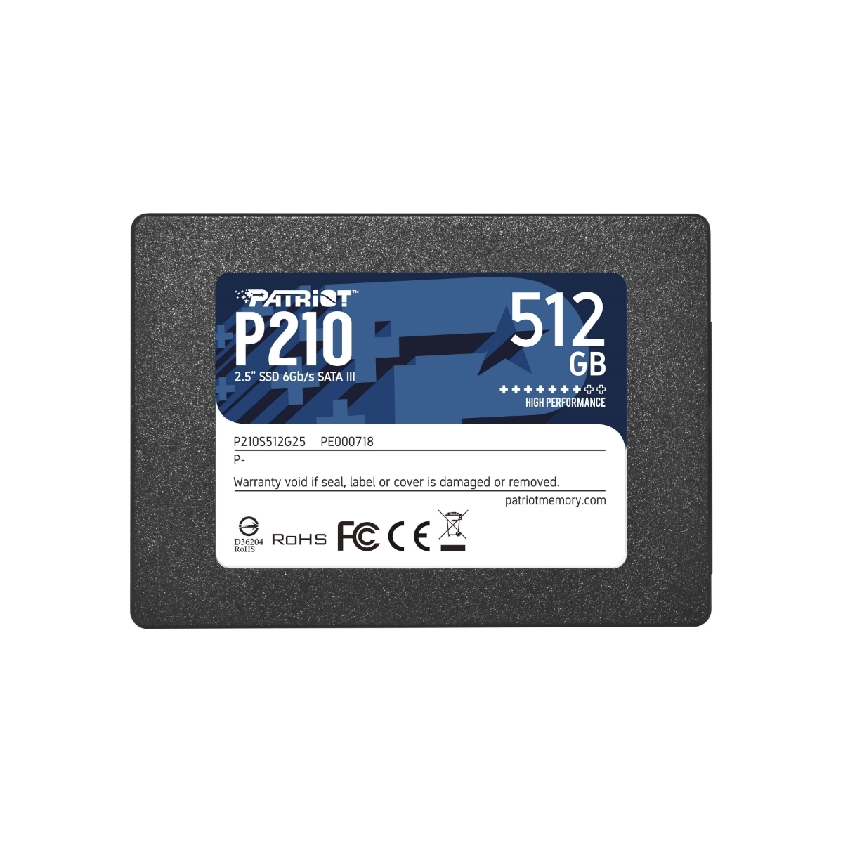 Disco SSD 512GB 2.5" SATA III P210 Patriot