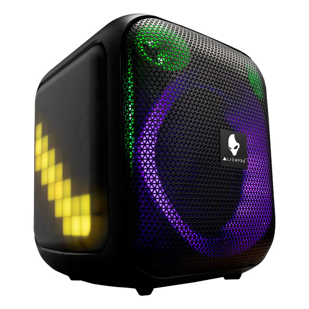 Bocina Bluetooth 40W Radio FM Iluminación LED AUX USB Cubix AlienPro - Imagen 6
