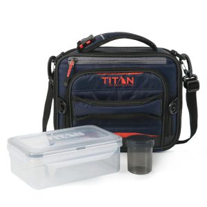 Lonchera con Aislamiento Térmico Expandible y Recipientes Azul Oscuro Titan