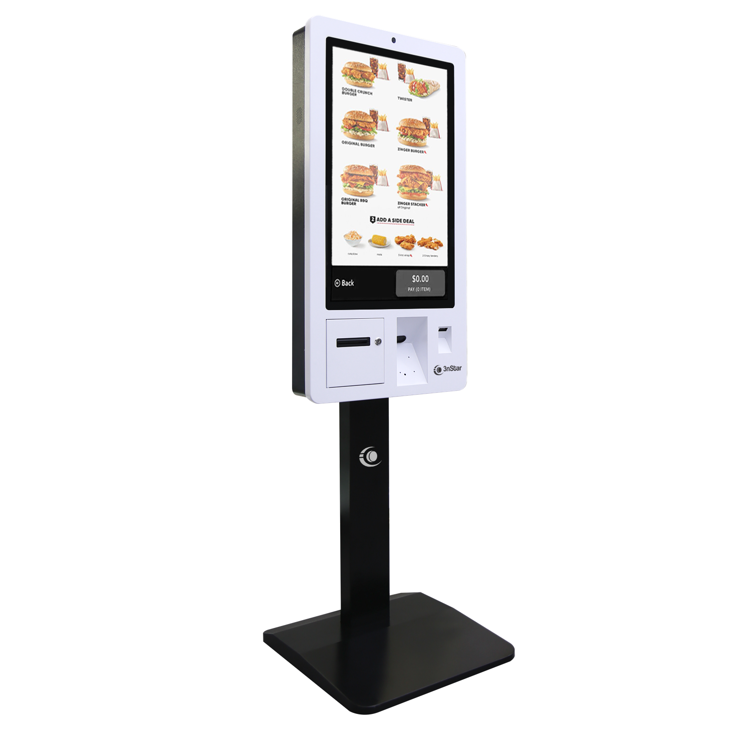 Kiosko de Autoservicio Punto de Venta Touch 23.8" N97 8GB 240GB Impresora 3" Lector 2D Wi-Fi BT No OS K7 3nStar - Imagen 8
