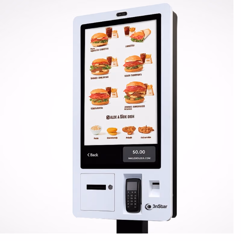 Kiosko de Autoservicio Punto de Venta Touch 23.8" N97 8GB 240GB Impresora 3" Lector 2D Wi-Fi BT No OS K7 3nStar