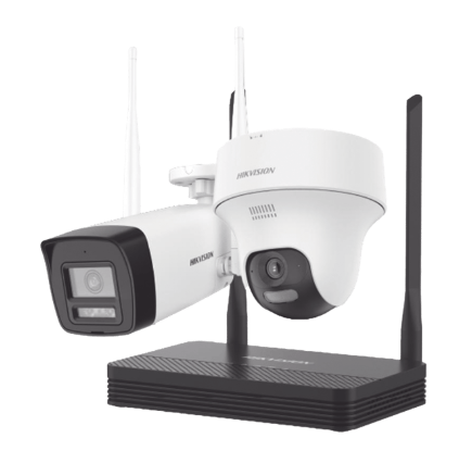 Cámaras Wi-Fi IP y NVS KIT 4 Mp Cámara Bala y Cámara Domo W02H Hikvision