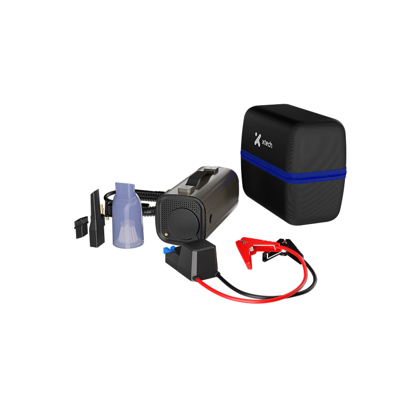 Jumper Arrancador 10000 mAh Inflador 150 PSI Powerbank 8 en 1 ResQRide Xtech - Imagen 3