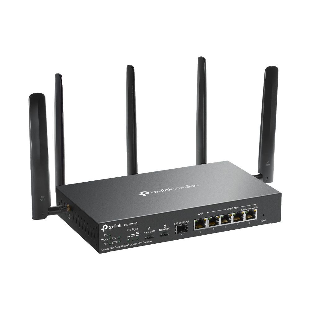 Router Switch 4G+ LTE Wi-Fi 6 Doble SIM Card VPN Gigabit Omada AX3000 TP-Link - Imagen 5