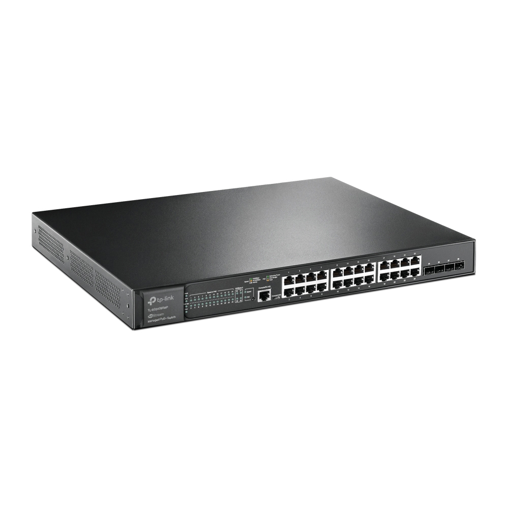 Switch Administrable 24 Puertos Gigabit PoE+ 4 puertos 10GE SFP+ L2+ JetStream TPLink - Imagen 4